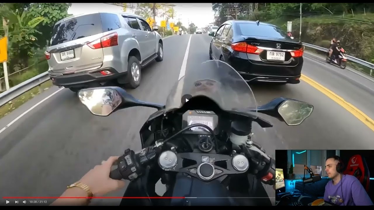 GUH REAKCIJA ADRIEV MOTOVLOG SA THAILANDA #1 | CBR1000RR |