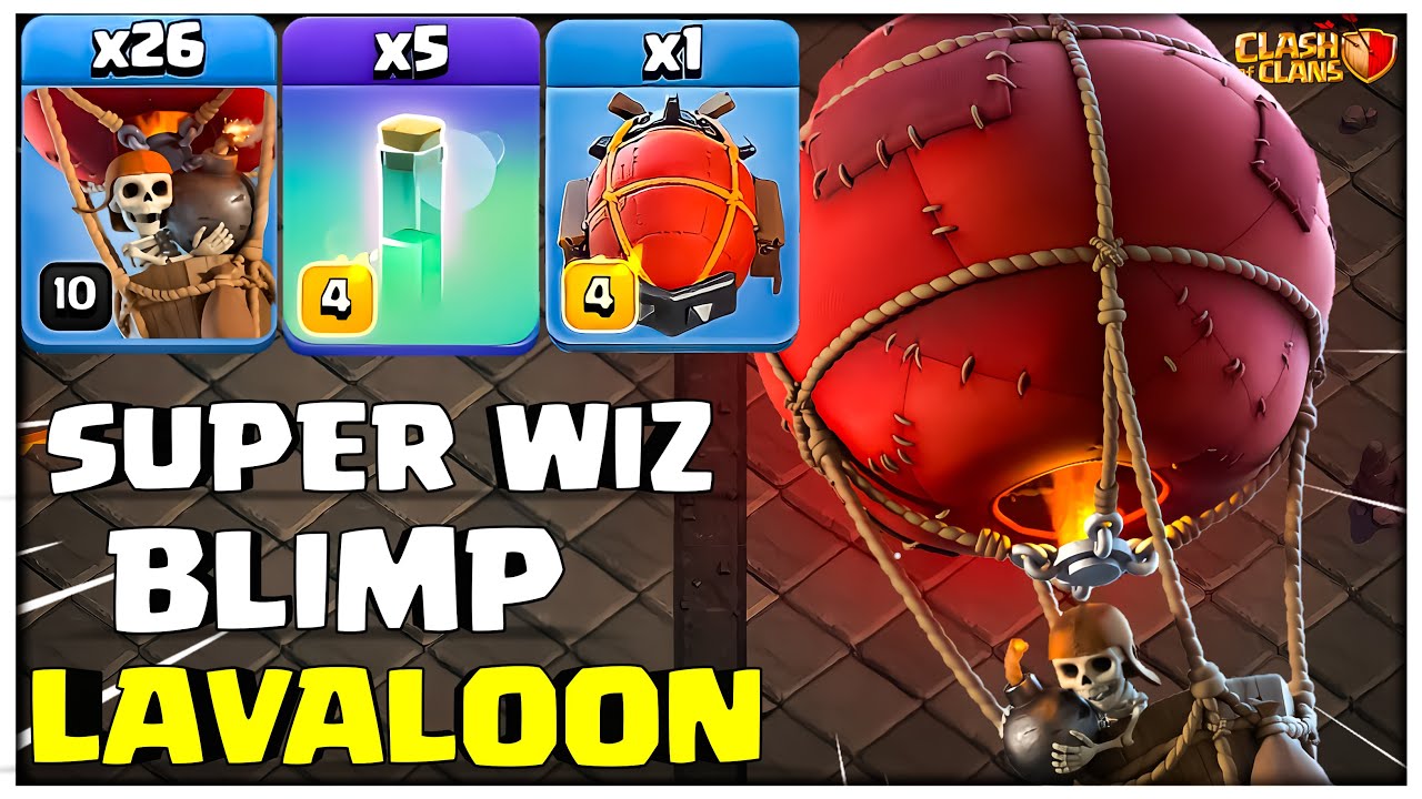 Th14 LaLo | Th14 Super Wiz Blimp LavaLoon | Best TH14 Attack Strategy in Clash of Clans