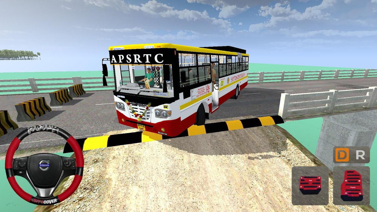 🚌💨 Bus Simulator Indonesia:  APSRTC SAPTHAGIRI EXPRESS BUS MOD on Speed Breaker Map! 😱"