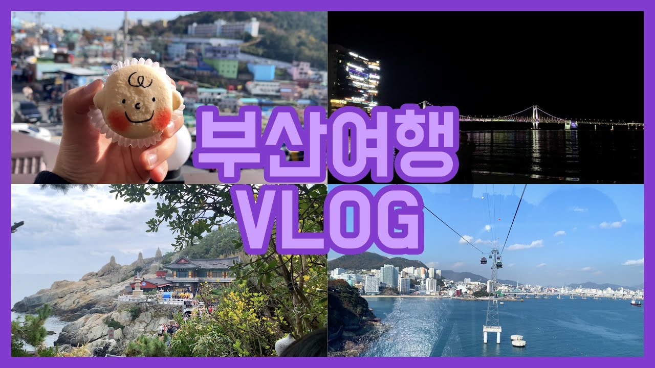 [Vlog] 11월 가족이랑 부산 여행 V-log💜 | 해운대 | 감천문화마을 | 송도 해상케이블카 | 태종대 | 광안리 | 더베이101 | 해동 용궁사 | 범어사