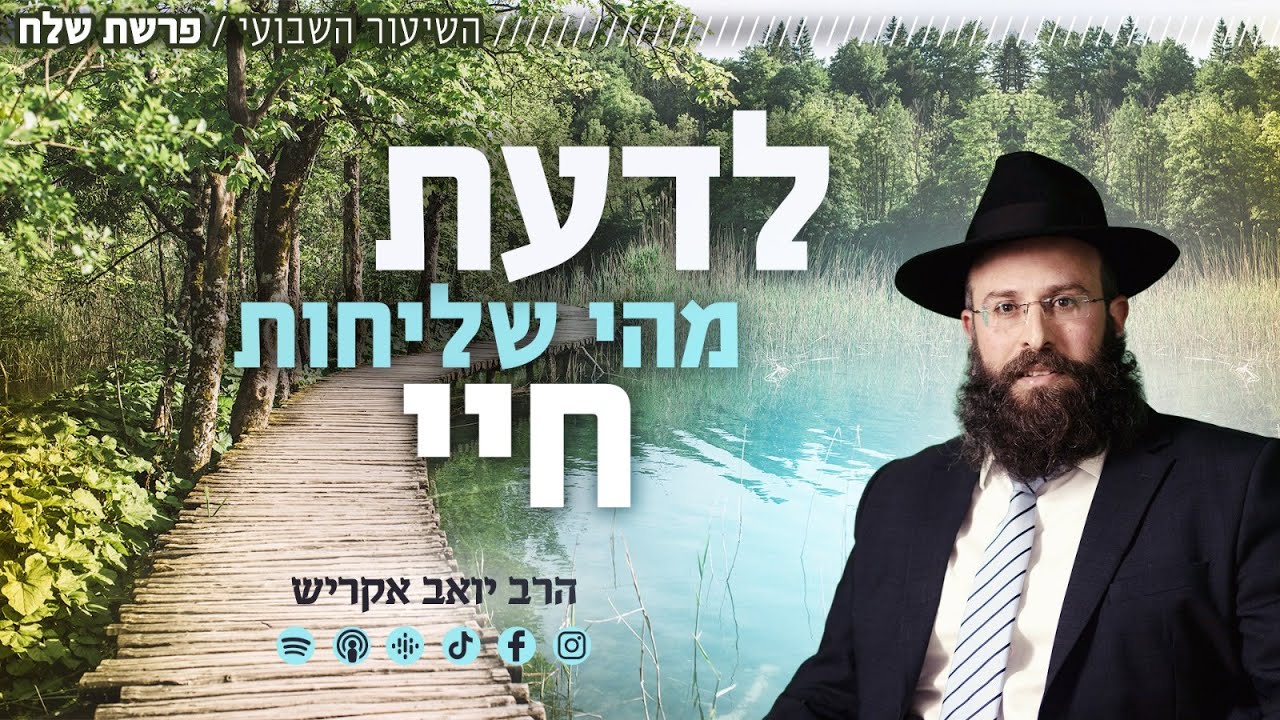 פרשת שלח • כך אמצא את שליחות חיי