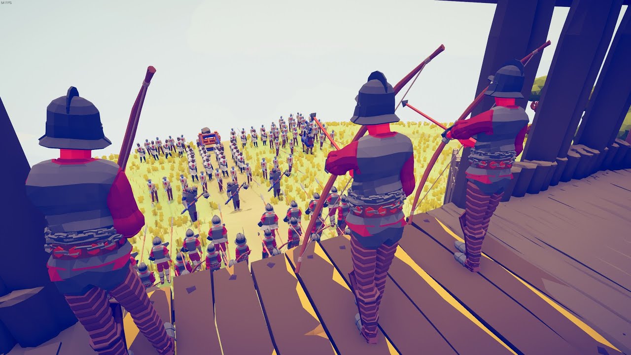 100x KNIGH ARMY SIEGE MEDIEVAL CASTLE - Totally Accurate Battle Simulator TABS