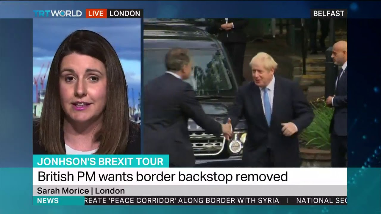 Boris Johnson visits Northern Ireland, heart of Brexit battle