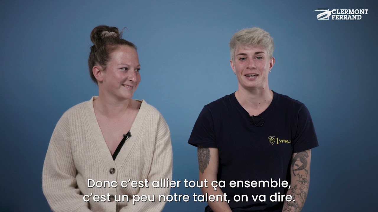 PERRAUDIN SALOM&Eacute; et GAUCHER SOL&Egrave;NE &ndash; Athl&egrave;tes de haut niveau ASM rugby