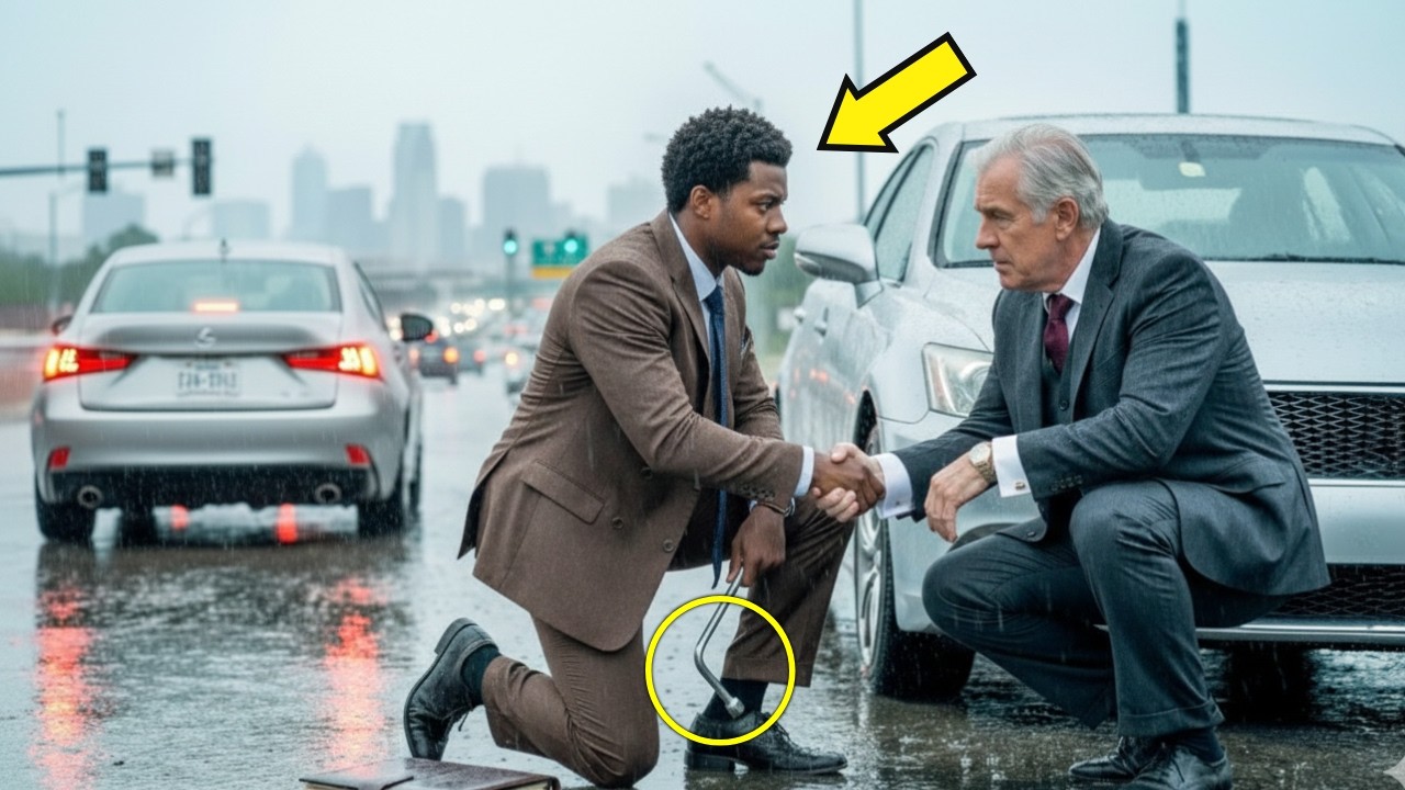 African Skipped His Interview to Change a Tire — Minutes Later, One Call Changed Everything