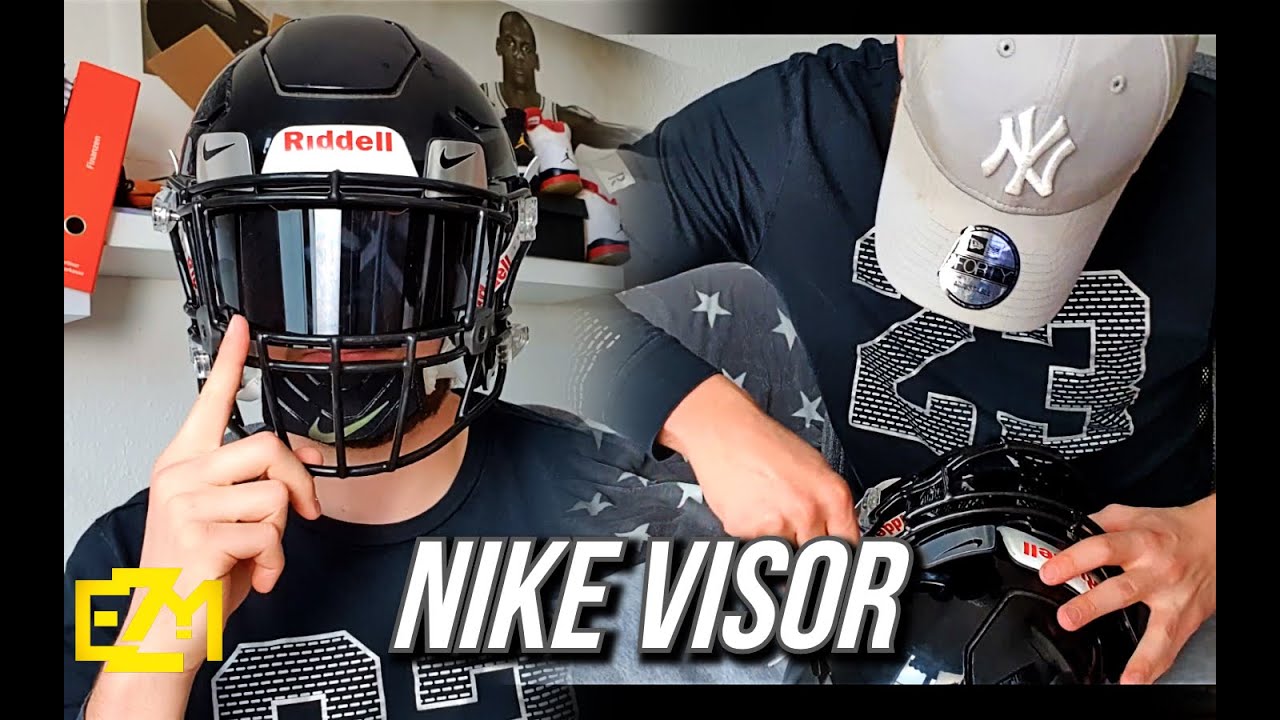 ICH BAUE MEIN SCHWARZES NIKE VISOR in MEINEN FOOTBALL HELM