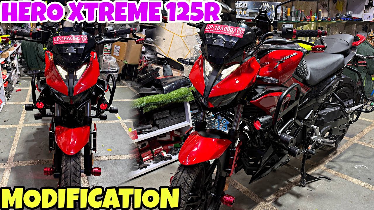 HERO XTREME 125R ko Fully Loaded Unique Modify kardia | Premium Modification | Crash Guard |