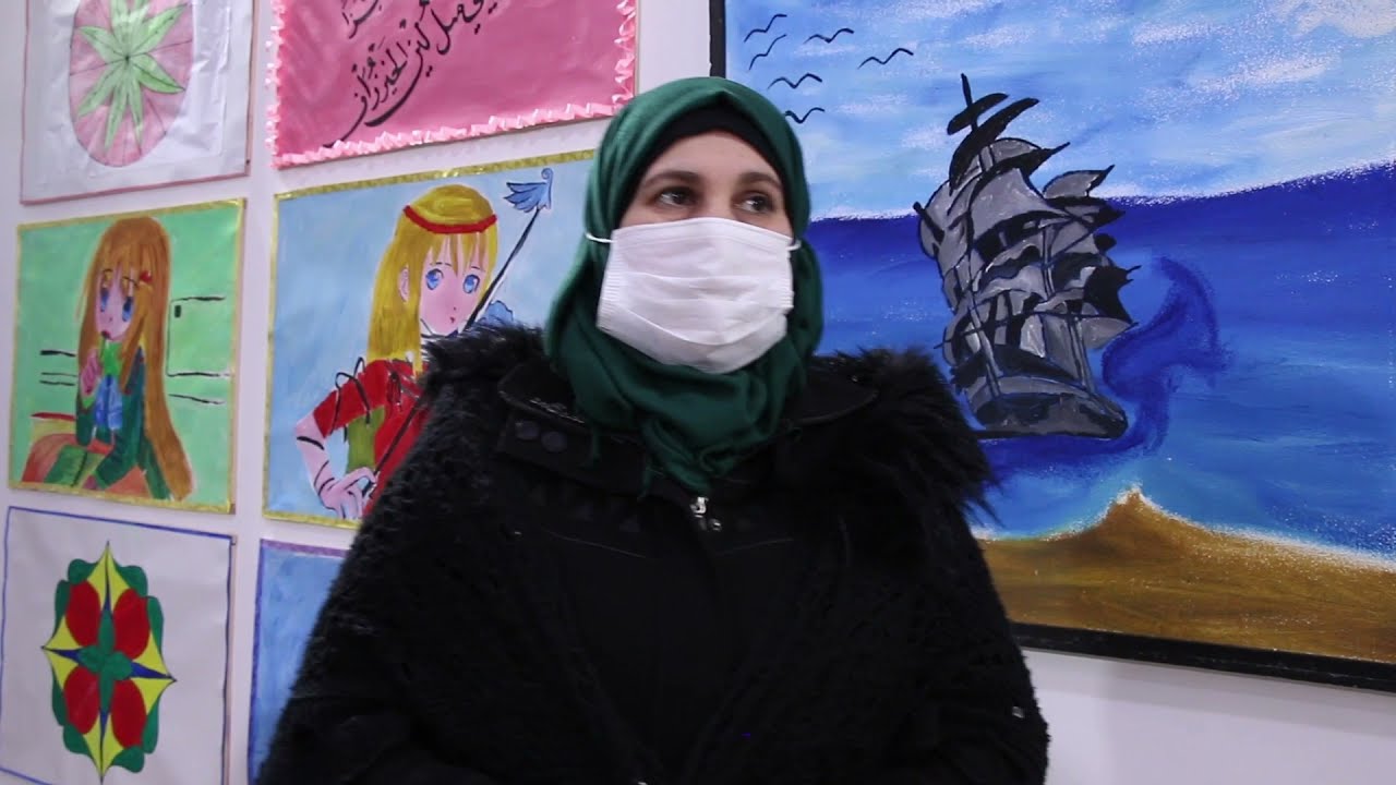 Exhibition Center in Idleb highlights the art works of mental health patients from Sarmada MHC.