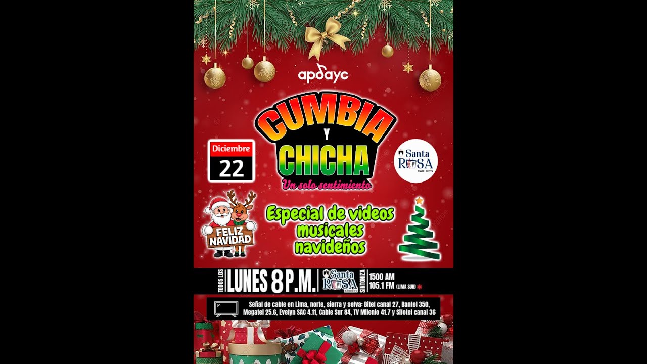 PROGRAMA 25 (01) ESPECIAL DE VIDEOS MUSICALES NAVIDEÑOS en Cumbia y Chicha Un solo sentimiento