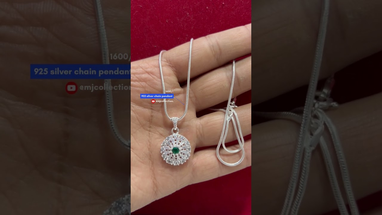 925 silver chain pendant design with price / silver chain with #pendant / #chainpendant #925silver