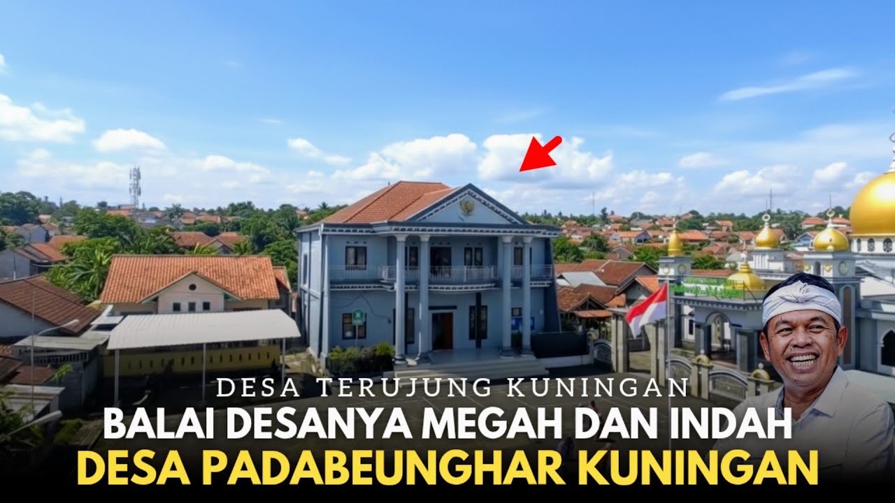 Masya Allah Balai Desa Padabeunghar Kuningan Megah Banget dengan Suasana Perkampungan yang Indah