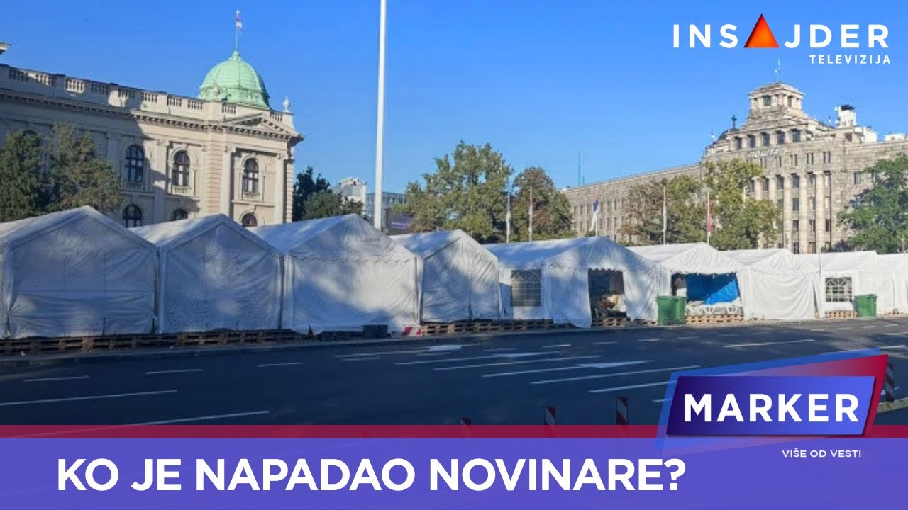 Šatorsko naselje ispred Skupštine uklonjeno, napadi na novinare bez posledica