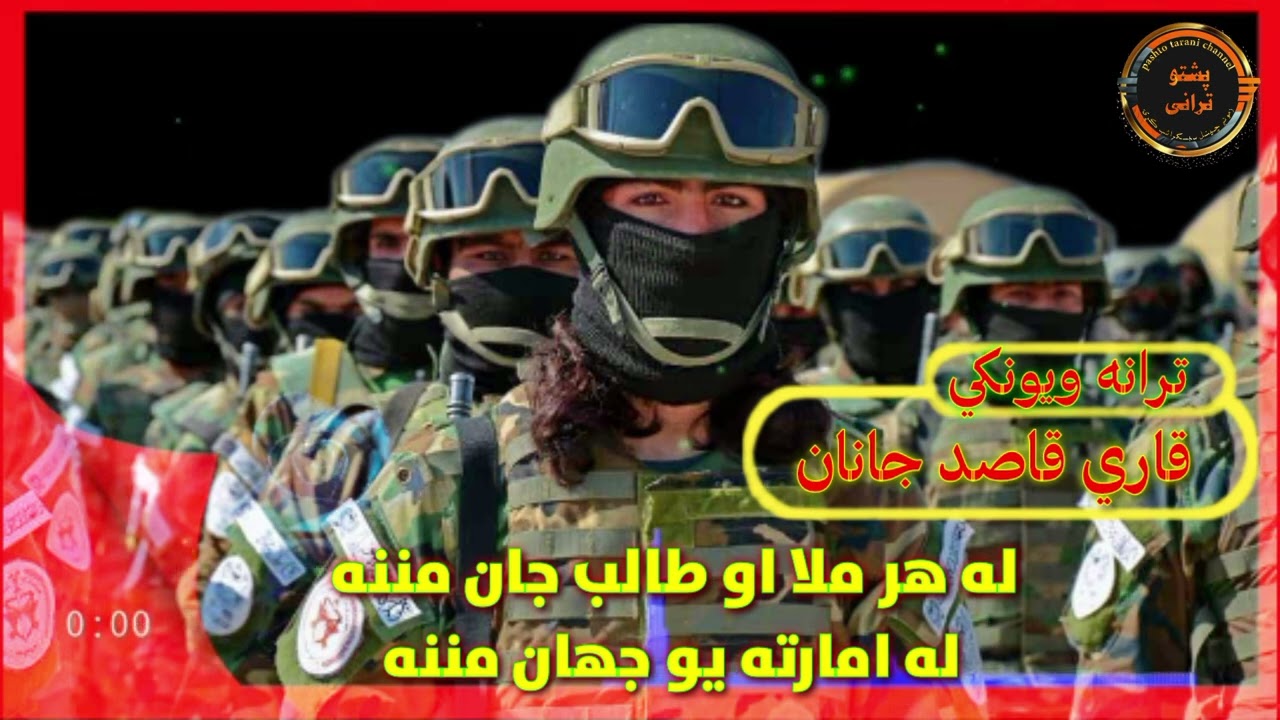 له هر ملا او طالب جان مننه  له امارته يو جهان مننه/#آواز قاری قاصد جانان/پشتو ترانی