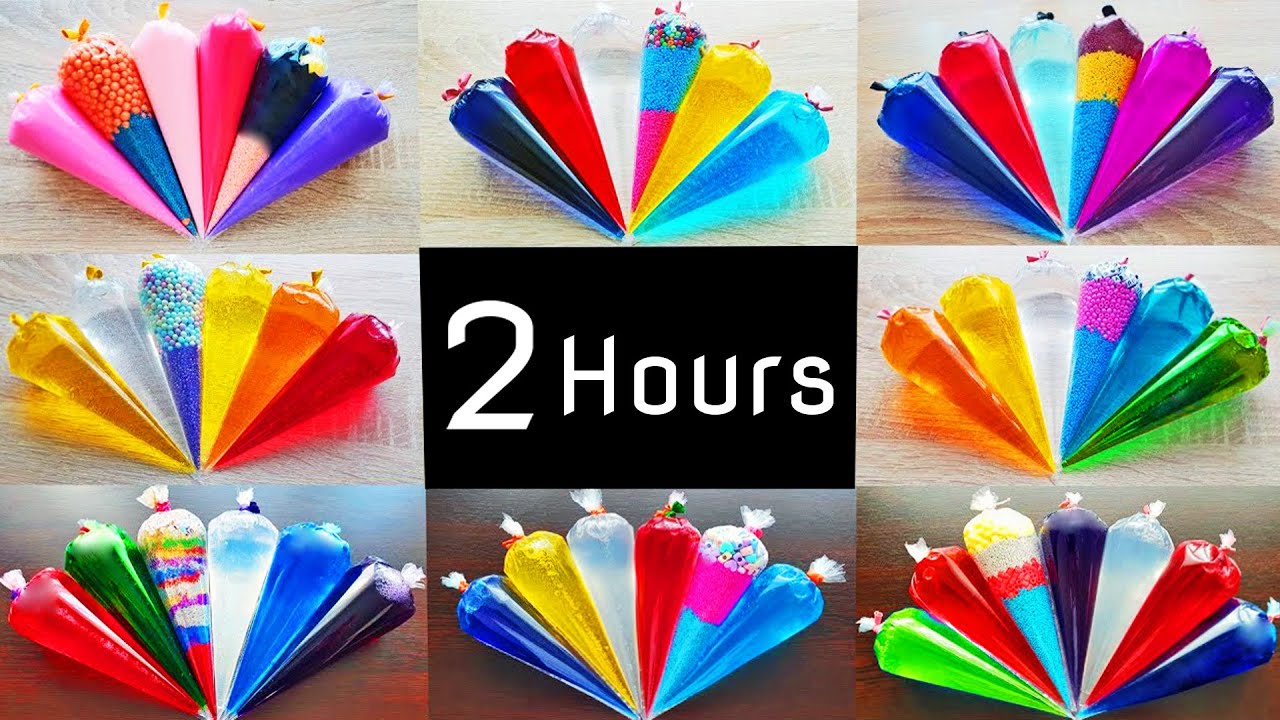 2 Hours of Relaxing Slime Making with Satisfying Piping Bags