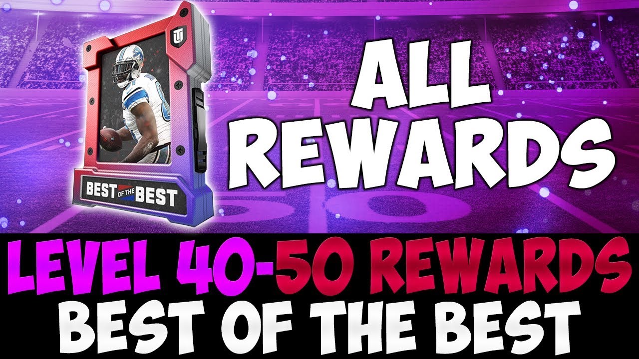 Best Of The Best Pack | INSANE PULL! | All Level 40 to 50 Rewards MUT 18