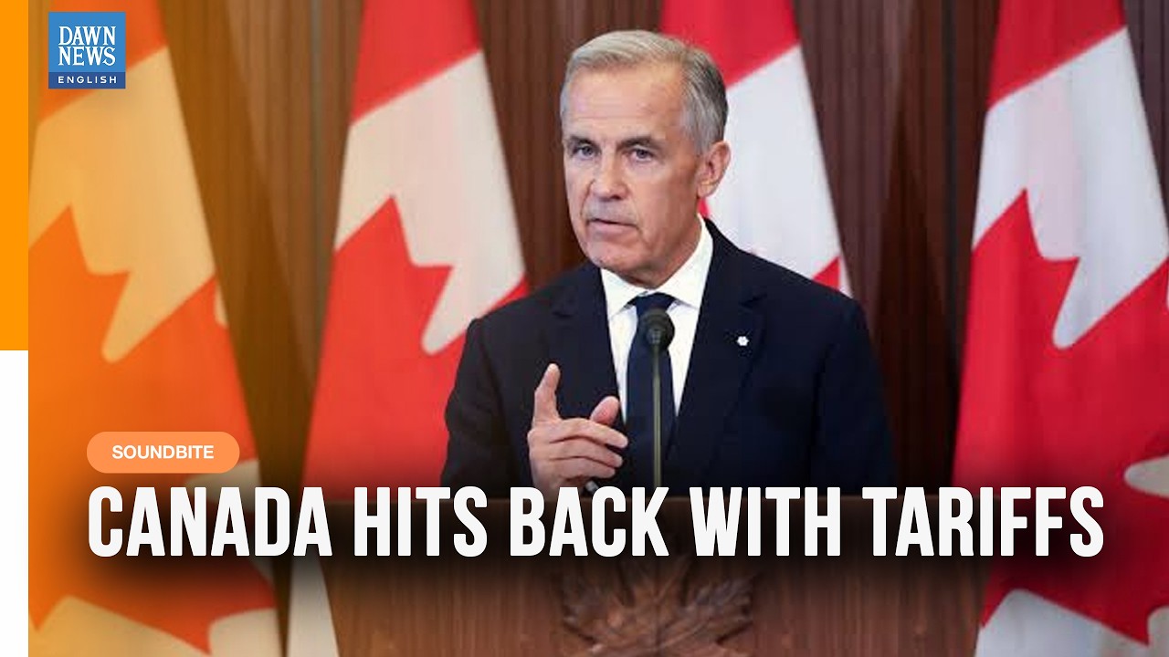 Canada Hits Back at Trump With New Tariffs | Carney Announces Retaliation | Dawn News English