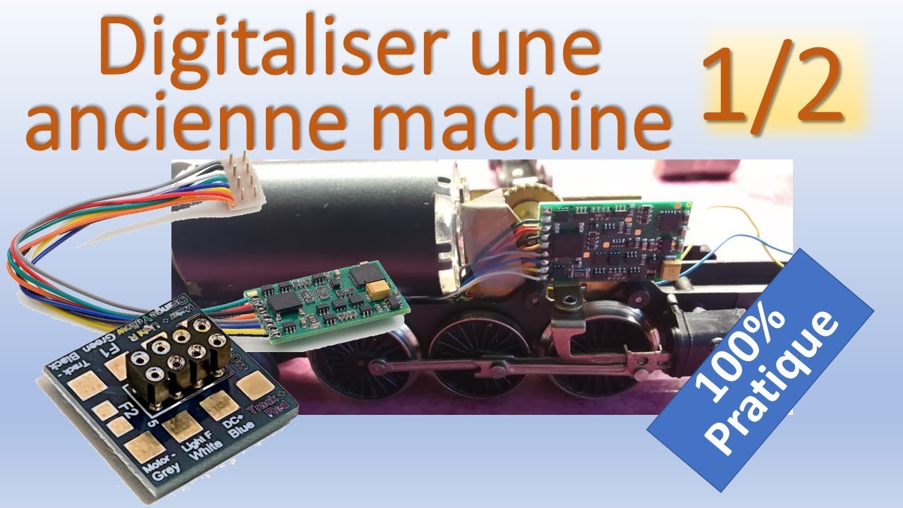 Digitaliser une ancienne machine - DCC - Décodeur NEM652 - Réglages CV - DR5000 -  LaisDCC - RocRail