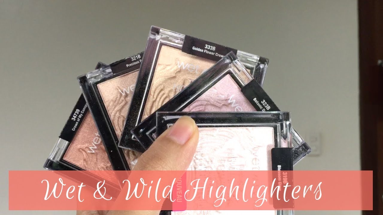 Wet & WIld Megaglo Highlighters: Hand & Cheek Swatches and Review of all shades on MEDIUM SKIN