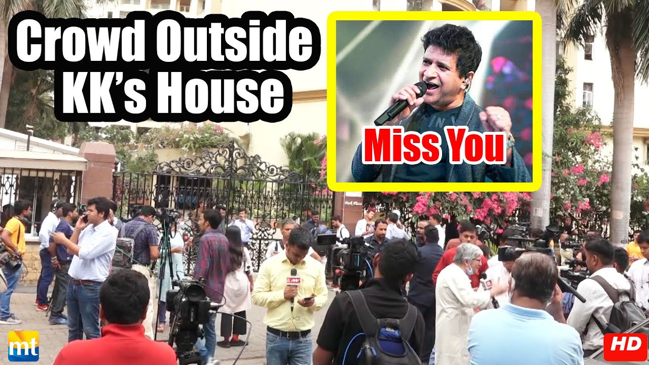 Crowd gathers outside KK's home for the last rites | Krishnakumar Kunnath