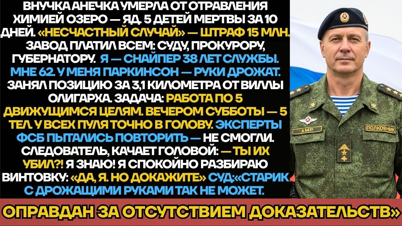 Снайпер Отомстил За Внучку С 3,1 Км. Суд Оправдал Его: «Старик С Паркинсоном Так Не Может».
