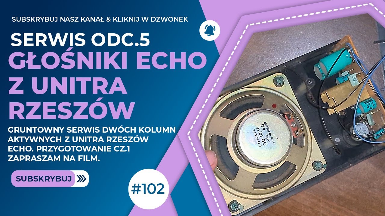 Kolumny Unitra Rzeszów ECHO Pełny Serwis Elektroniczny po latach Cz.1 [F102/5]