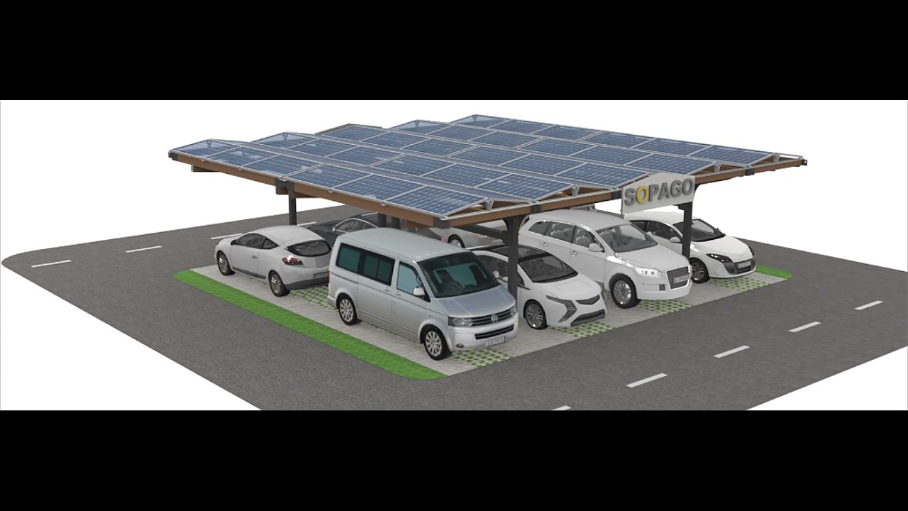 Solar Carports modular - ein- und zweireihig