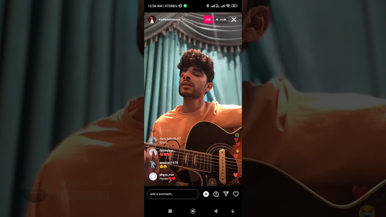 kaifi khalil  Live Singing Instagram ❤❤❤❤....#kaifikhalil @kaifikhalilmusic.