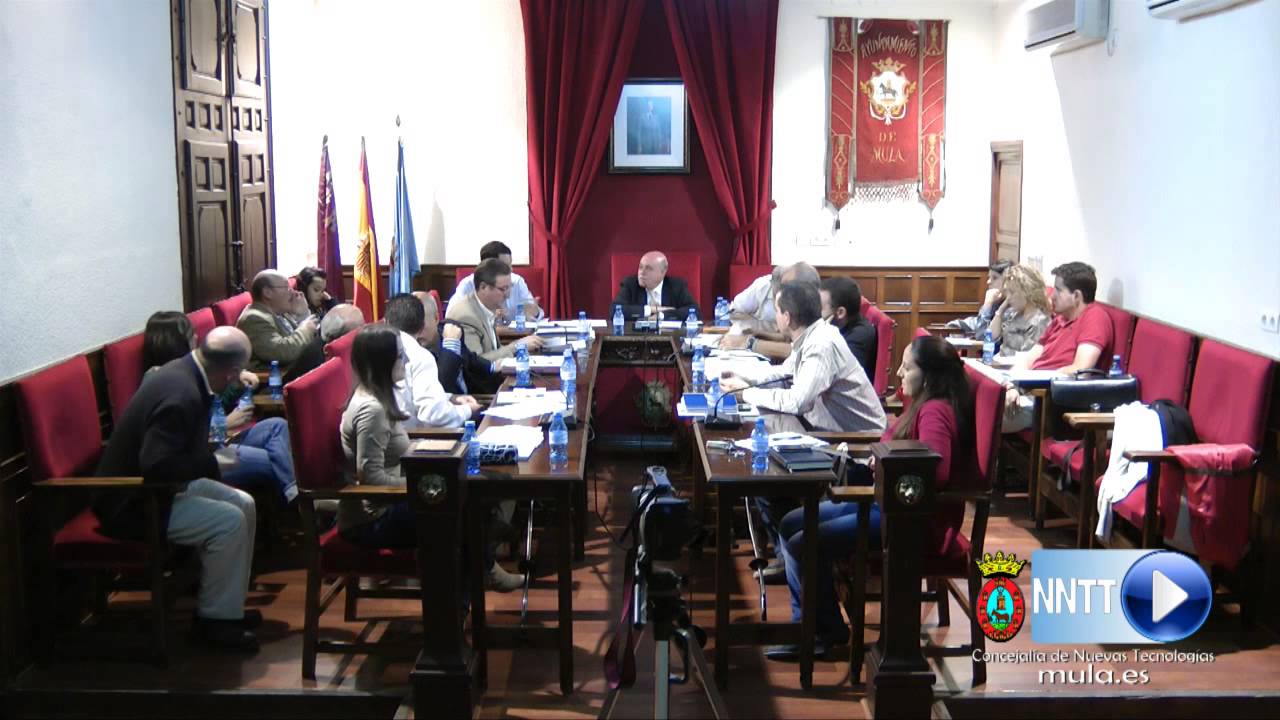 Pleno Municipal Mula Extraordinario 23 de octubre de 2012