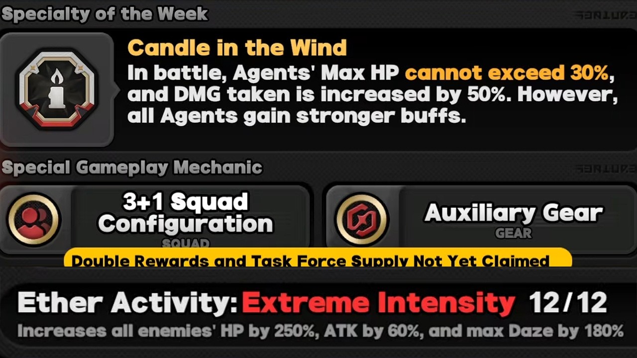 Zenless Zone Zero - Operation Matrix: Candle in the Wind | Ether Activity: Extreme Intensity 12