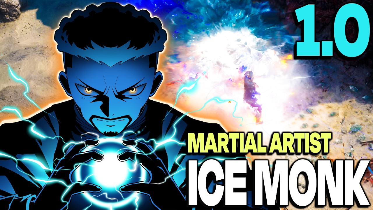 OP ICE MONK BUILD! 1.0 Martial Artist | MAJOR Damage & AOE Hollow Palm - Path of Exile 2 0.5
