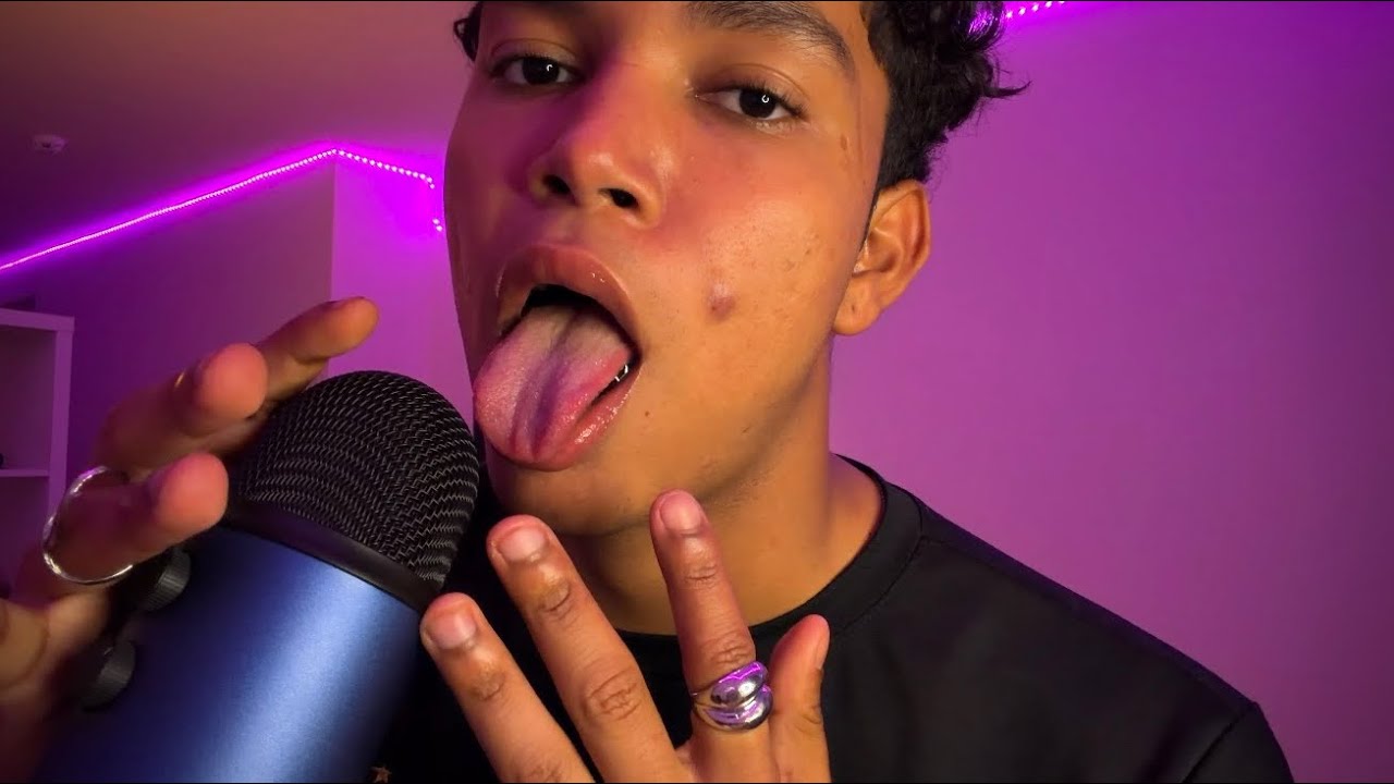 ASMR 40 minutes of Pure Mouth Sounds (Wet, Fast, Slow and Spit Painting)
