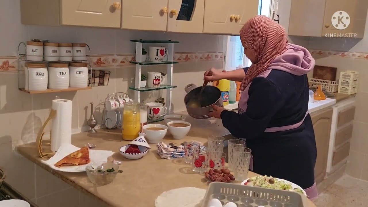 عندي هي تعاوني وتونسي🥰🥰🥰/ داناو / تحضير العشاء / روتيني الليلي في رمضان