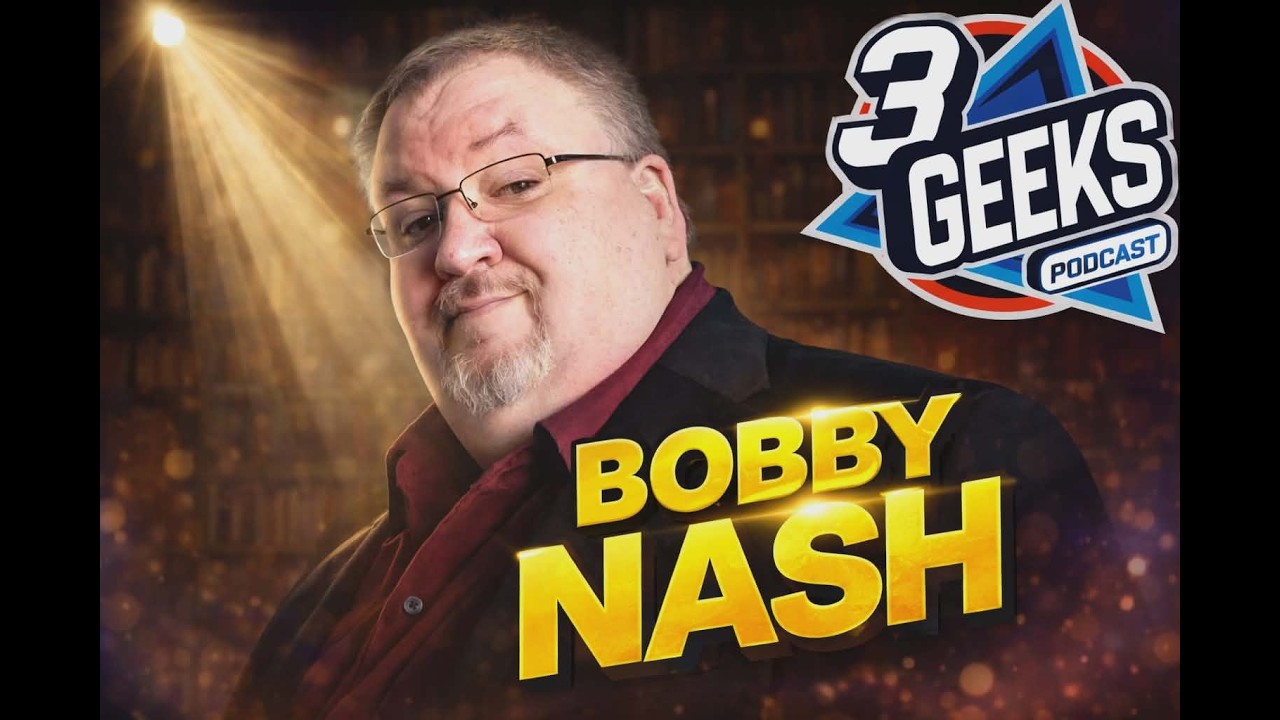 Author Bobby Nash Talks Writing, Comics, TV Work & His Career Journey | 3 Geeks Podcast