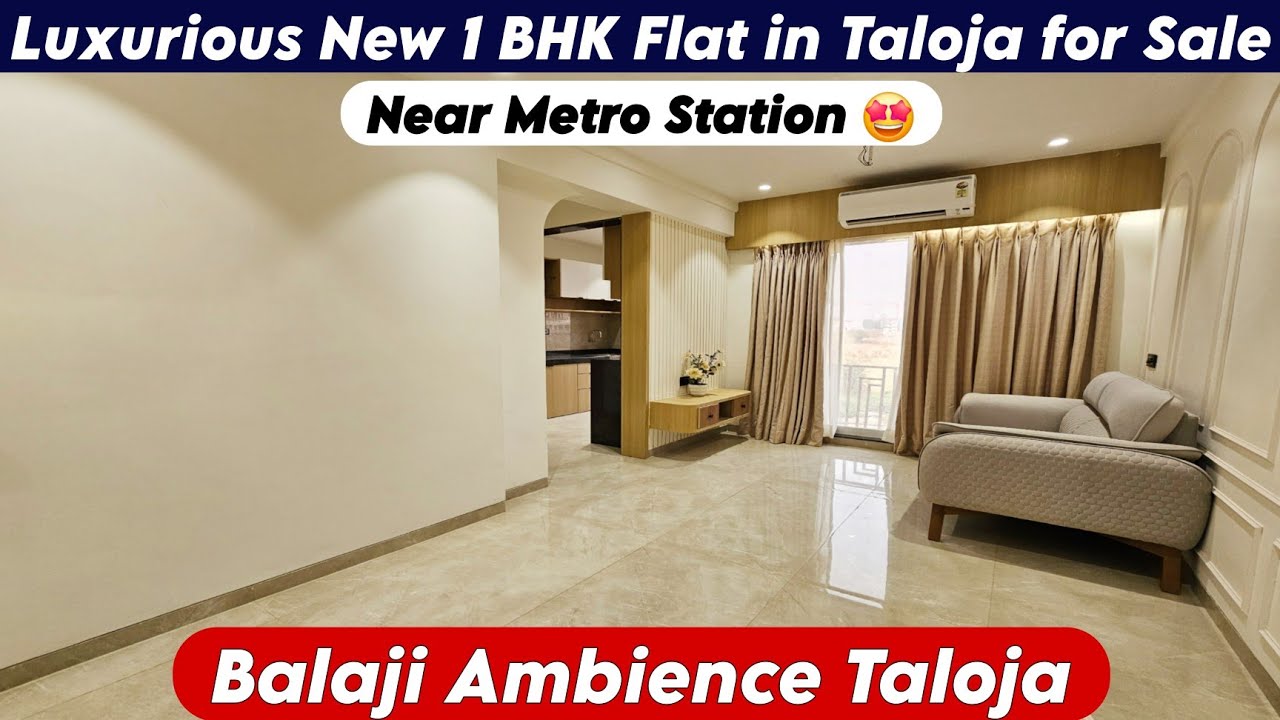 The Ambience Taloja | Luxury 1 BHK Sample Flat Tour | Near Pendhar Metro, All Amenities 📞-8800678921