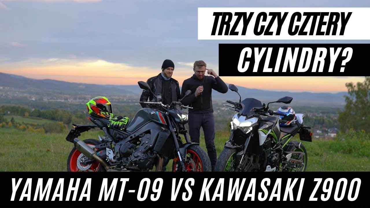 Trzy czy cztery cylindry? Yamaha MT-09 Vs Kawasaki Z900 2021