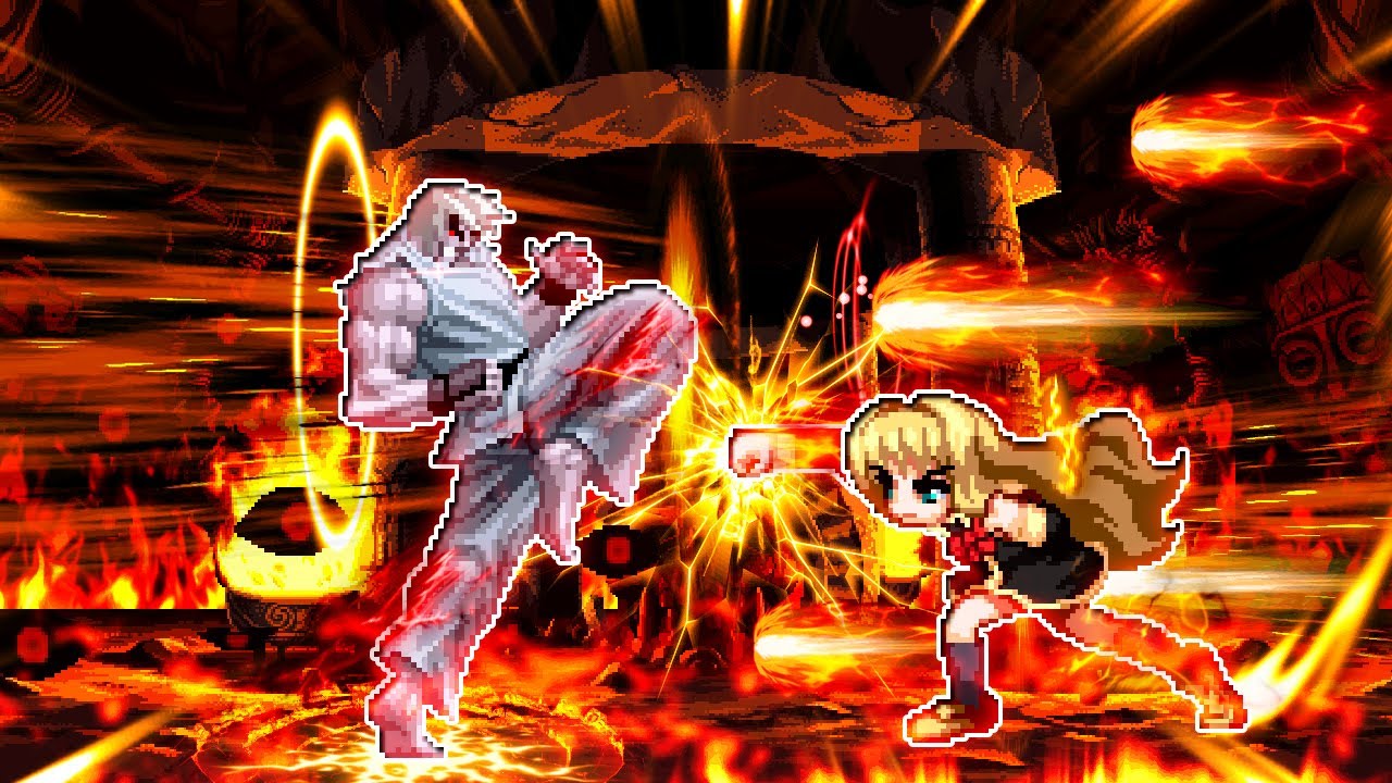 [KOF MUGEN] Inferno Walker Ken [Vs] Raika