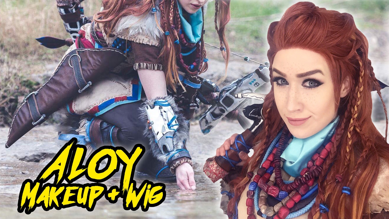 Post Apocalyptic Hair and Makeup Tutorial with Aloy [Horizon Zero Dawn Cosplay]