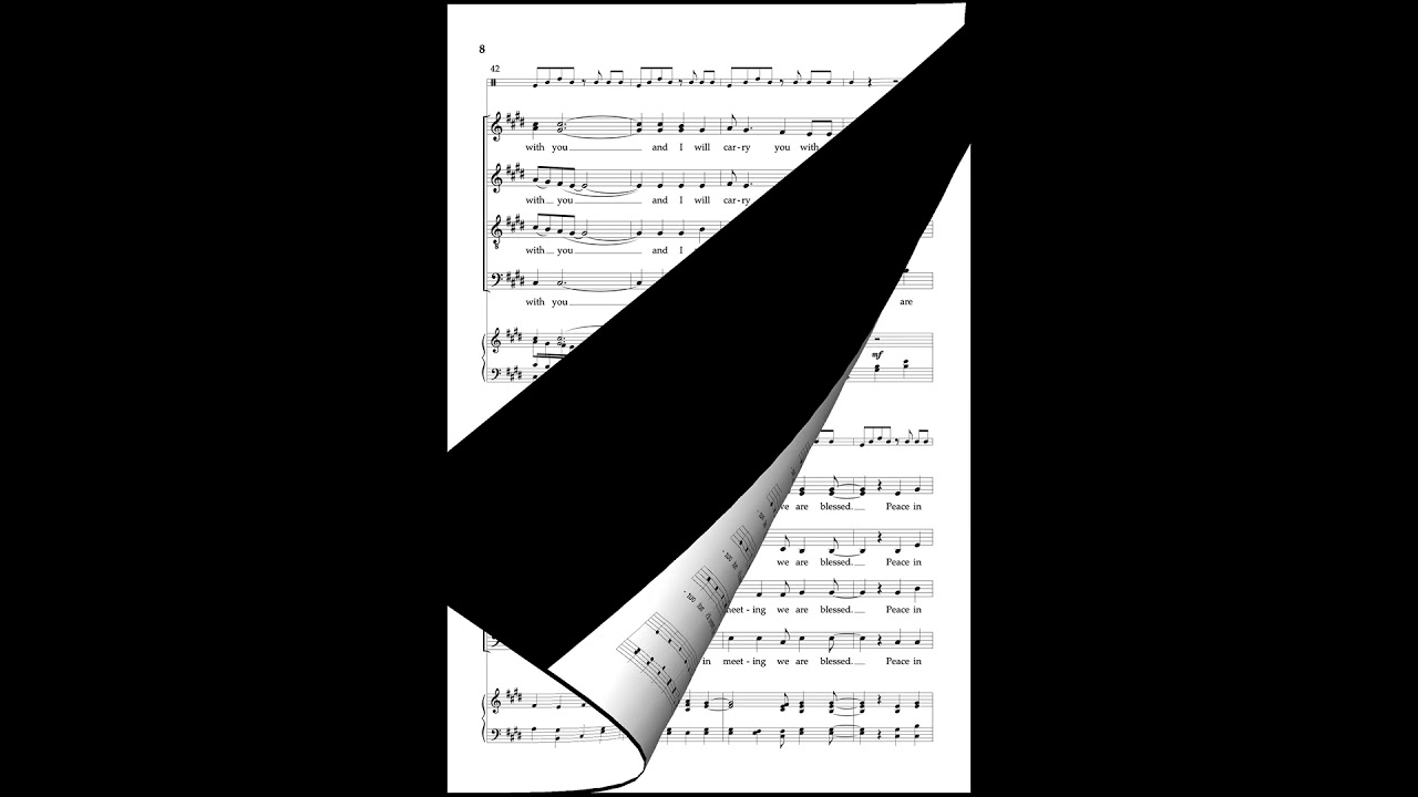 HMC2487   In Meeting We Are Blessed | Robertson SATB Chorus, a cappella with Djembe