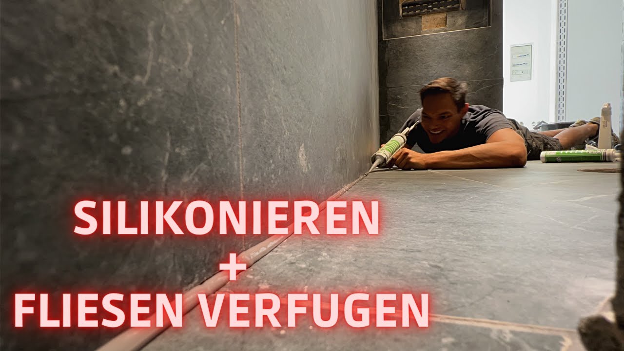 Badezimmer verfugen und Silikonfugen ziehen //TEIL19