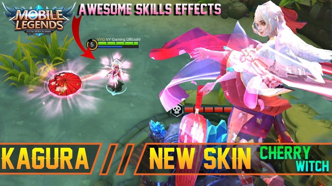 NEW SKIN Kagura Cherry Witch Gameplay | Must Have This DOPE Skin - Mobile Legends Patch 2.16