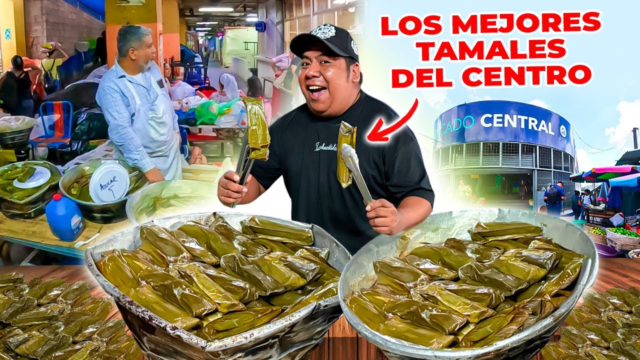 👀BUSCANDO TAMALES en el MERCADO CENTRAL *una delicia completa*