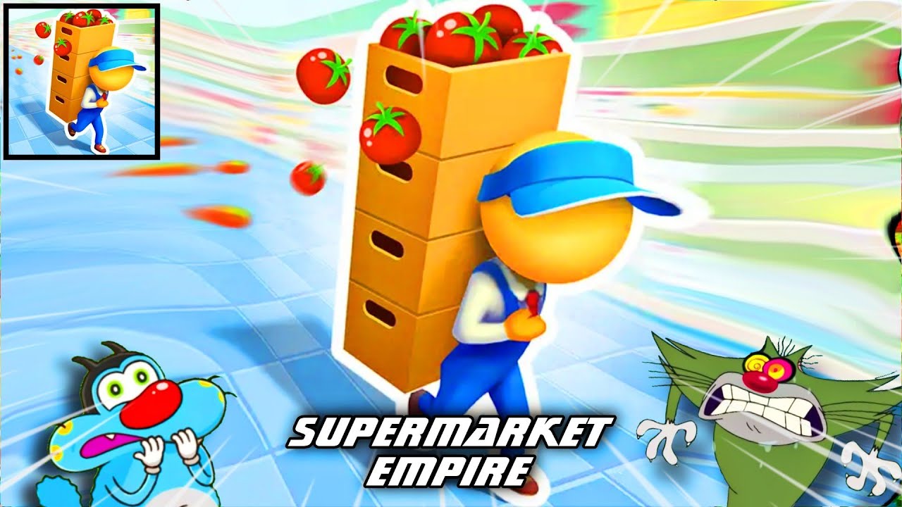 Oggy And Jack try to Max Level in Supermarket Empire Game 😂 Oggy Game