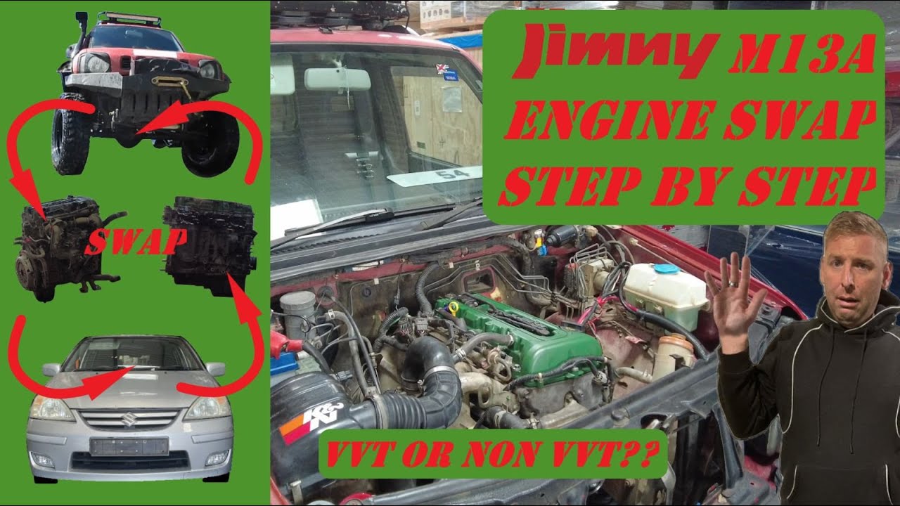 Suzuki Jimny M13A to M16A Engine swap. Everything you need to know!
