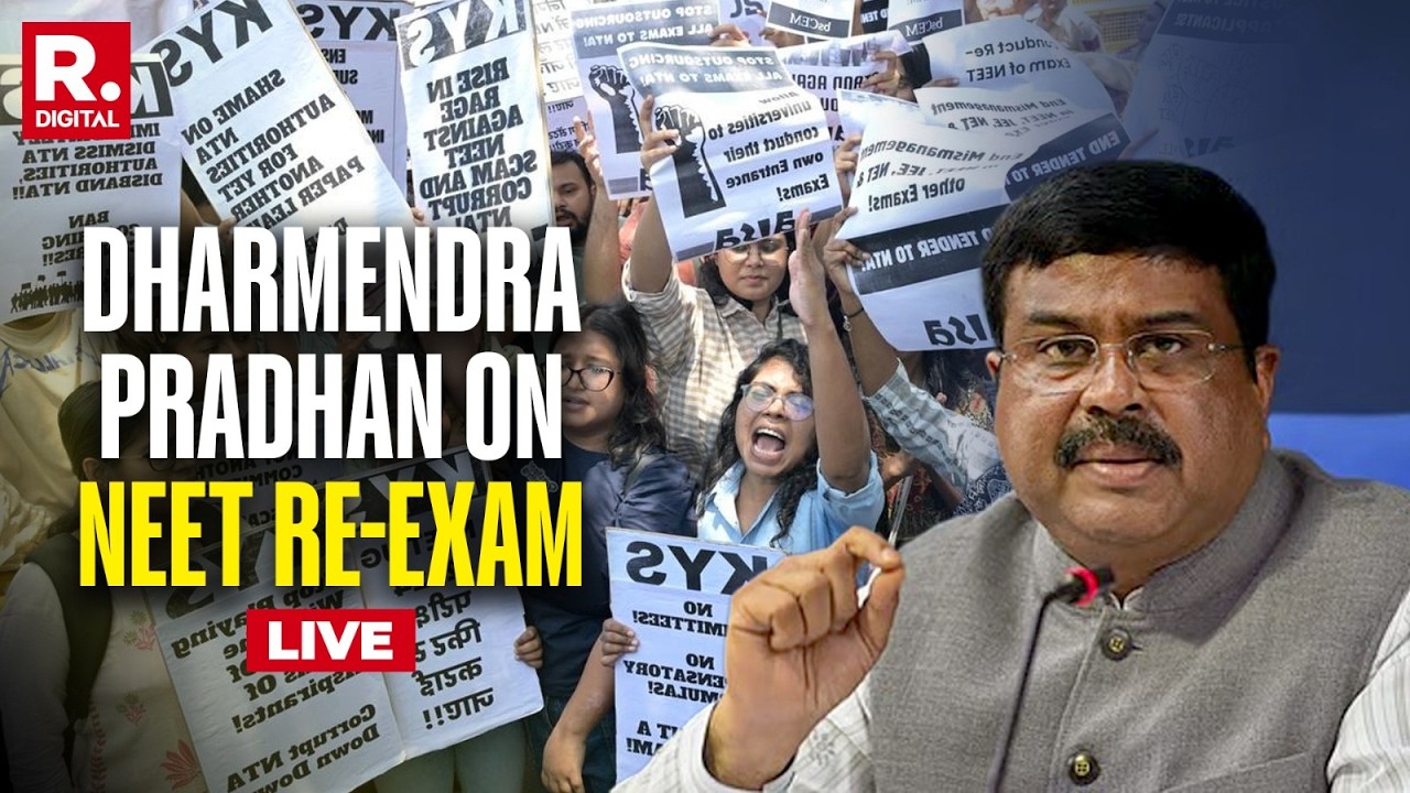 LIVE: Dharmendra Pradhan On NEET Re-Exam | Paper Leak Row | Students&rsquo; Big Questions