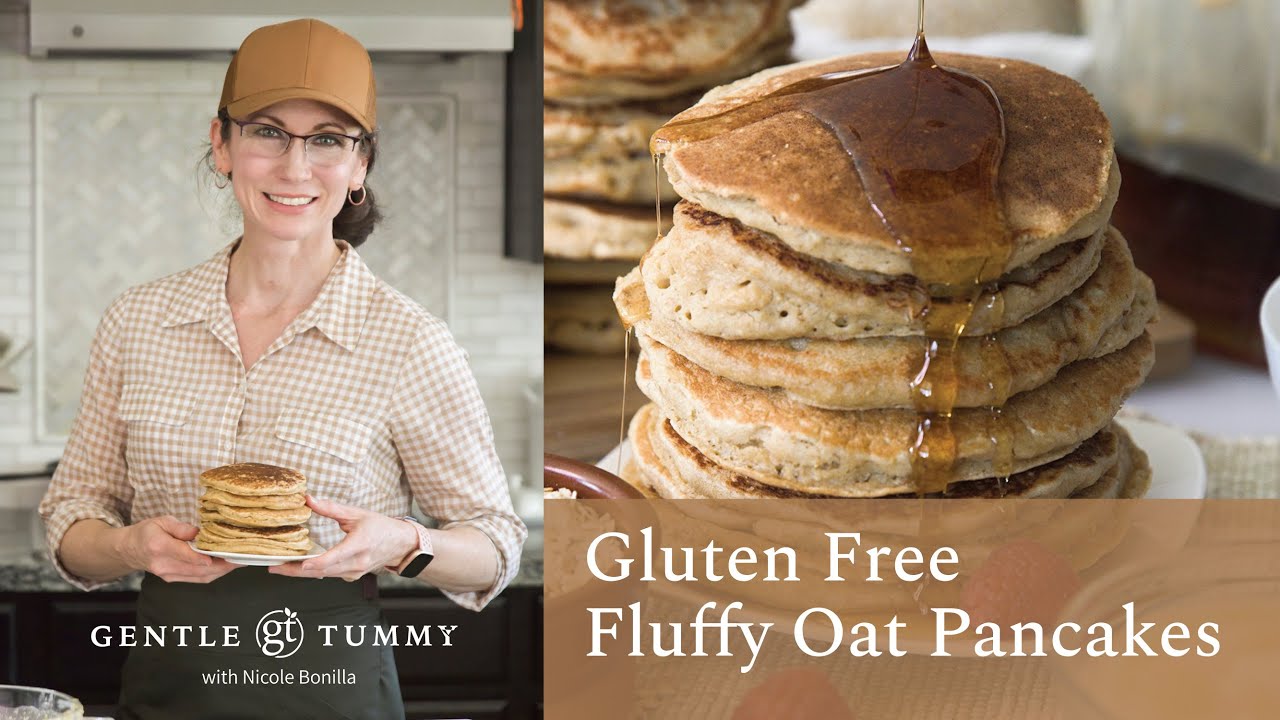 BEST Light & Fluffy Oat Pancakes | Gluten Free & Naturally Sweetened | Quick & Easy!