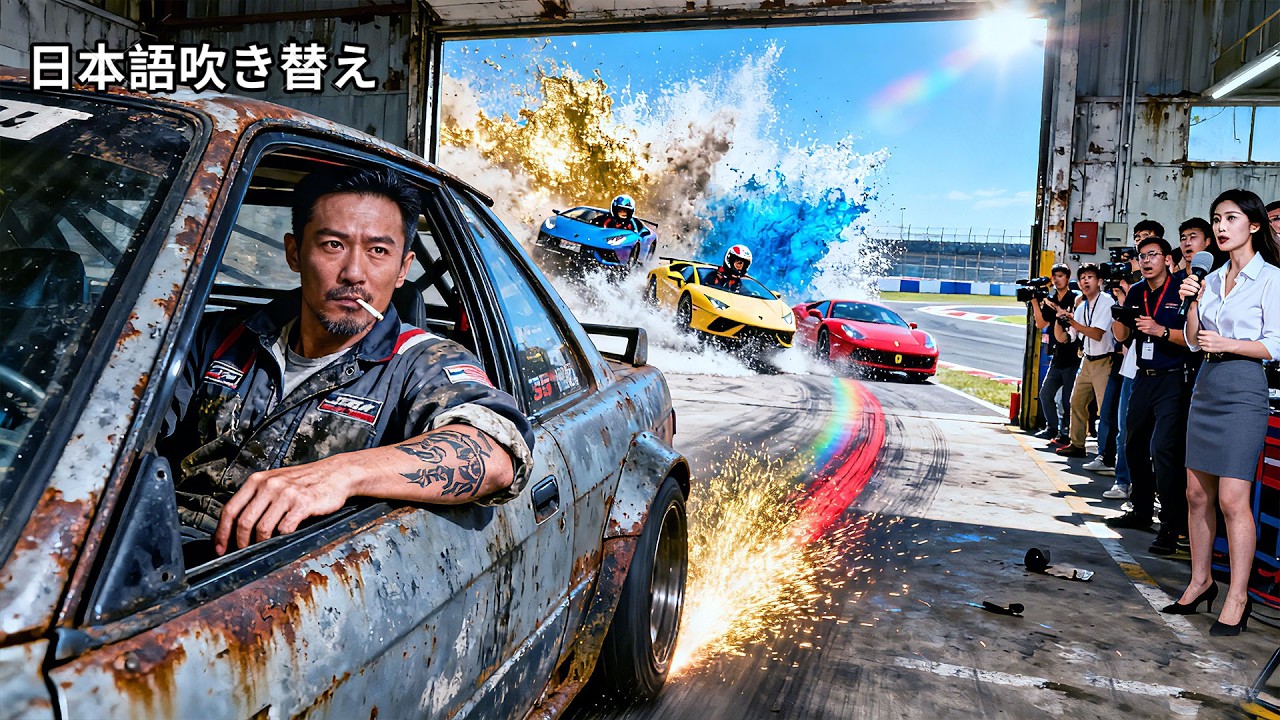 【日本語吹き替え】廃車工場の洗車おじさん、実は伝説のレーシングドライバーだった！スクラップの中から蘇った“鉄の獣”が、最新マシンを喰らい尽くす！ #中国ドラマ #全話
