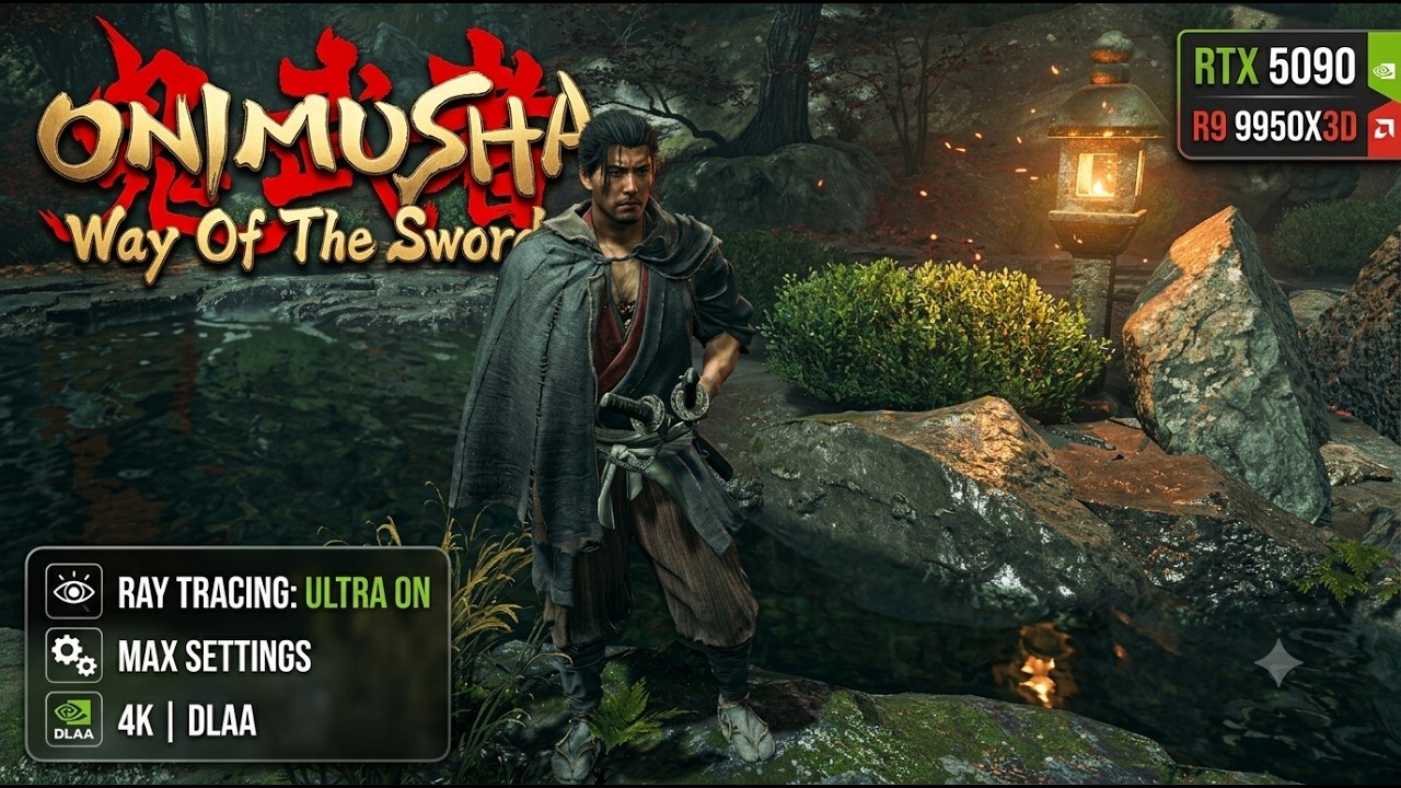 Onimusha Way of the Sword Demo 4K RTX 5090 - Full Ray Tracing + DLAA Max Settings