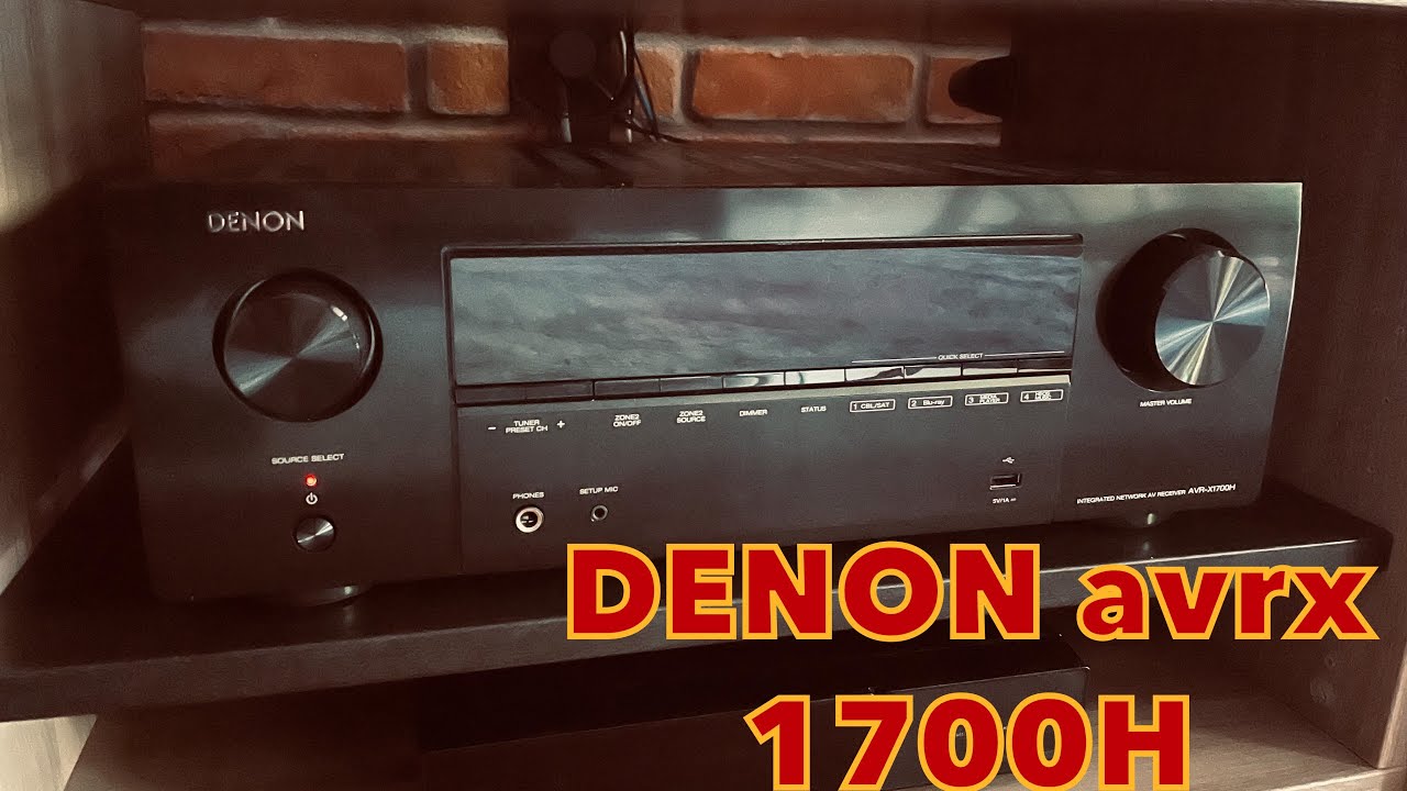 Denon AVR-X 1700H unboxing and test with Klipsch RP 6000F