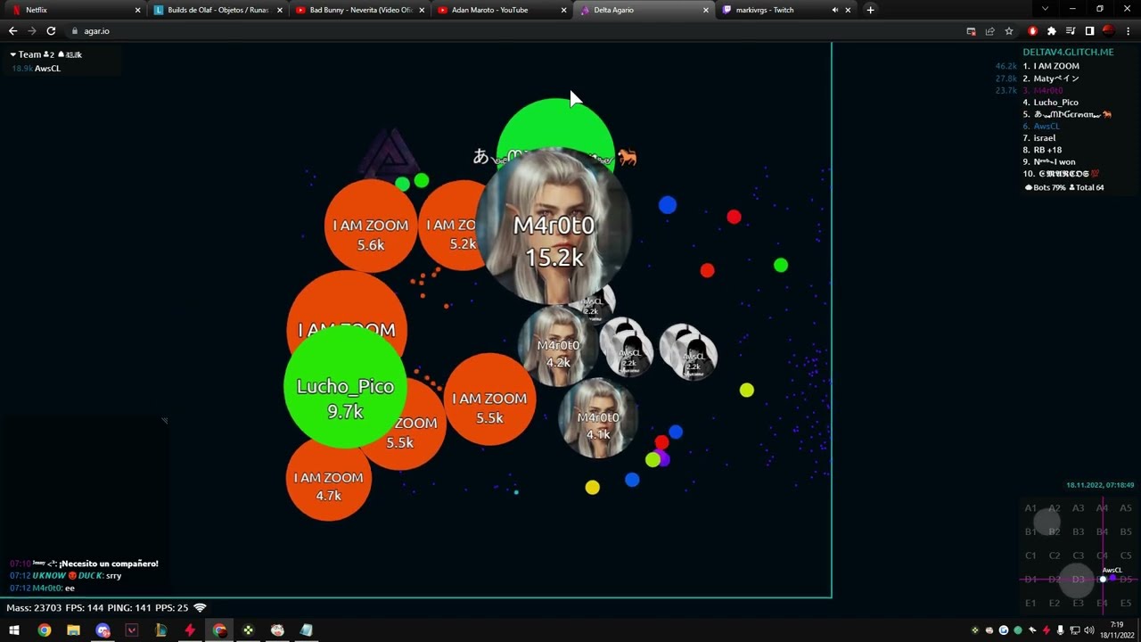 Agar.io | Los viejos lo han vuelto a hacer | w/ Awesome