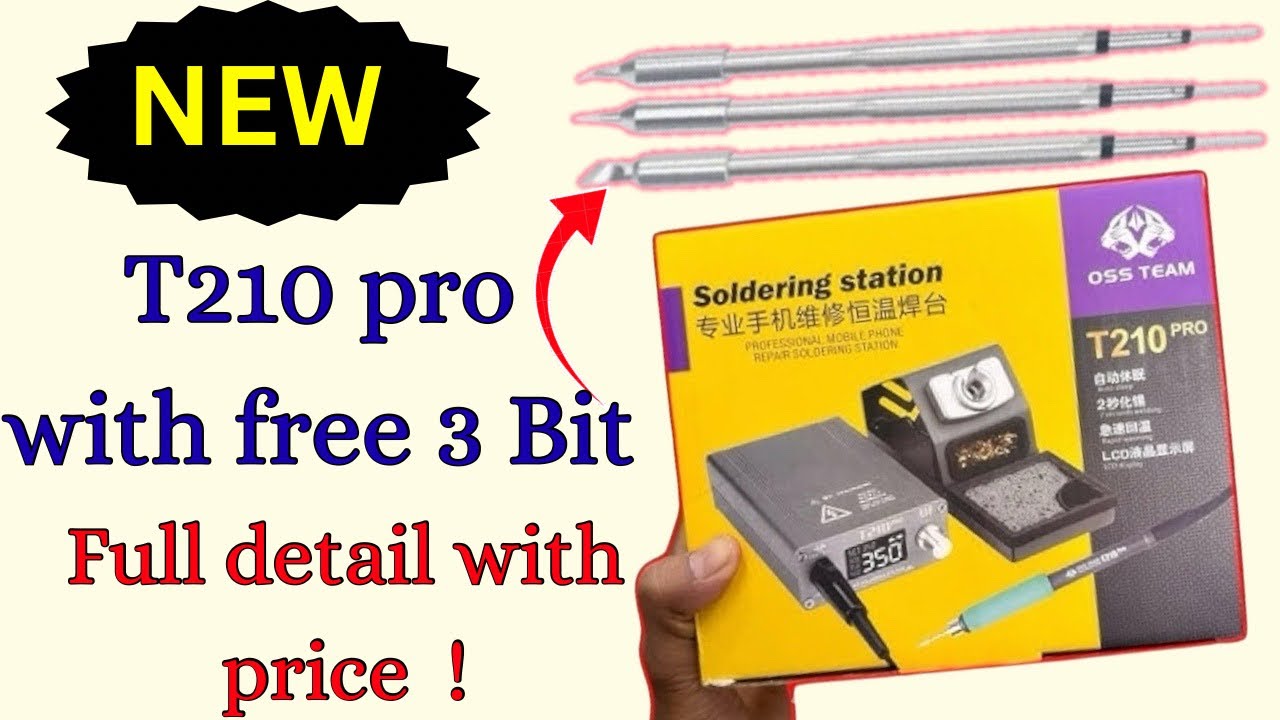 T210 pro soldering iron for smooth work | iron | soldering iron | mobile repair tools | full video 